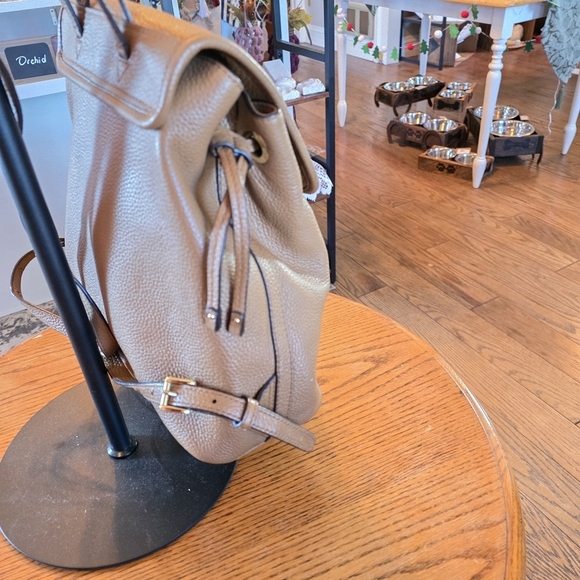 Michael Kors Brown Leather Tassel Backpack main image 9
